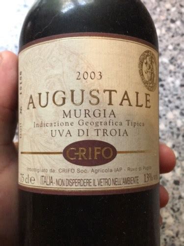 Crifo Augustale Murgia Uva Di Troia Vivino