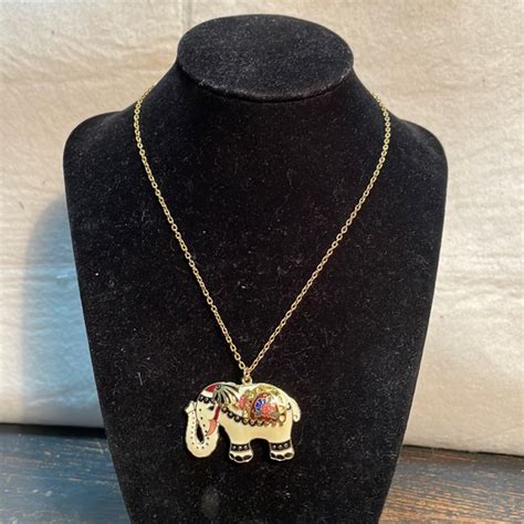 Cloisonne Jewelry Vintage Cloisonn Elephant Necklace Brooch Poshmark