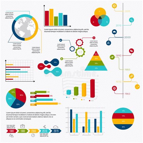 Os Elementos Do Mercado Dos Dados Comerciais Pontilham Diagramas Dos