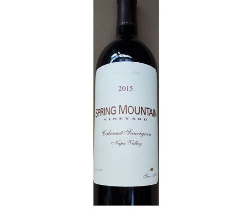 2015 Spring Mountain Estate Cabernet Sauvignon