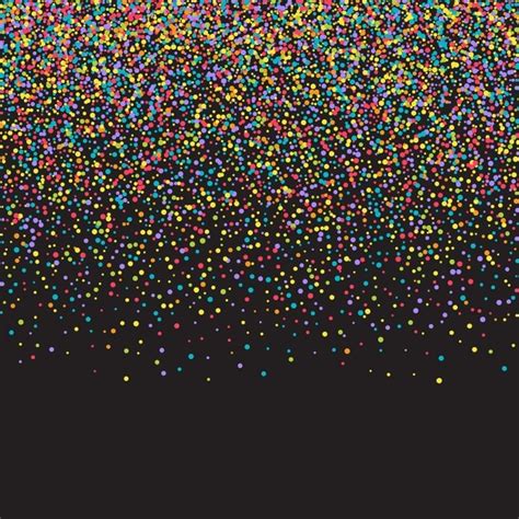 Free Vector | Black background with colorful glitter