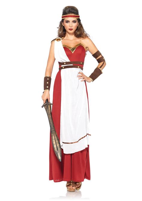 Adult Spartan Goddess Woman Warrior Costume | $38.99 | The Costume Land