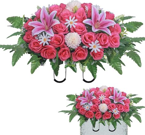 Amazon Artificial Cemetery Flower Saddles Headstone Saddles For