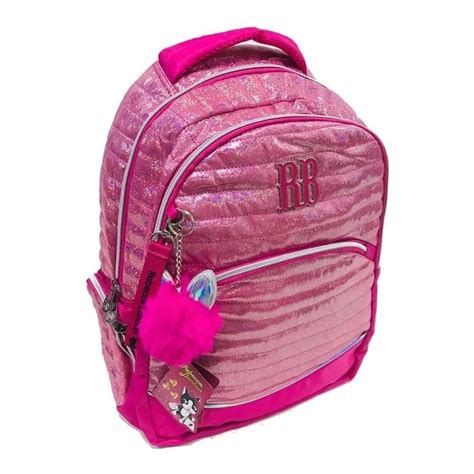 Mochila Escolar Juvenil Glitter Rebecca Bonbon Rb Rosa Em Promo O