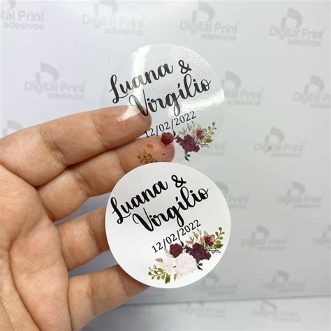 Adesivos Vinil X Cm Personalizado Branco Ou Transparente