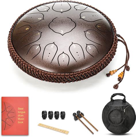 FYLZW Handpan Drum Instrument In D Minor 9 Notes 22 Inch Steel Hand