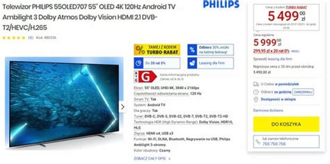 Super Promocja Na Philips OLED707 RtvManiaK Pl