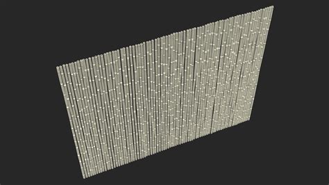 Bamboo Wall Covering 3d Model 19 Blend C4d Fbx Max Ma Lxo Obj