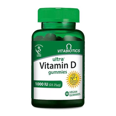 Vitabiotics Ultra Vitamin D 1000 IU 50 Gummies Vitamin Dolabı