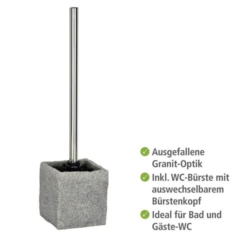 Wenko Wc Garnitur Granit Stein Optik Inklusive Wc B Rste Mit