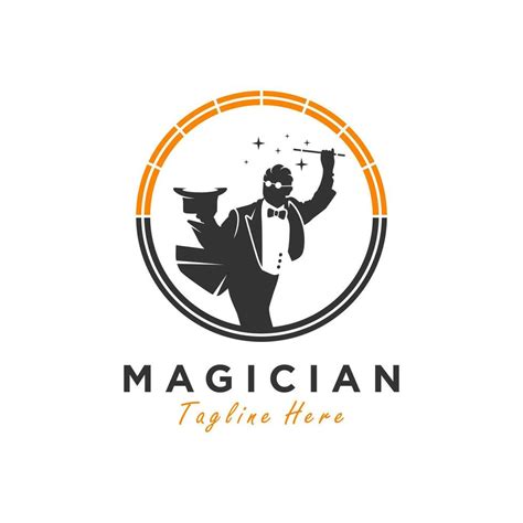 magician vector illustration logo design 24101536 Vector Art at Vecteezy