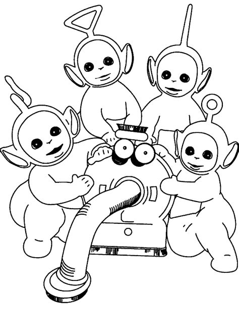 Desenho Dos Teletubbies Para Imprimir E Colorir