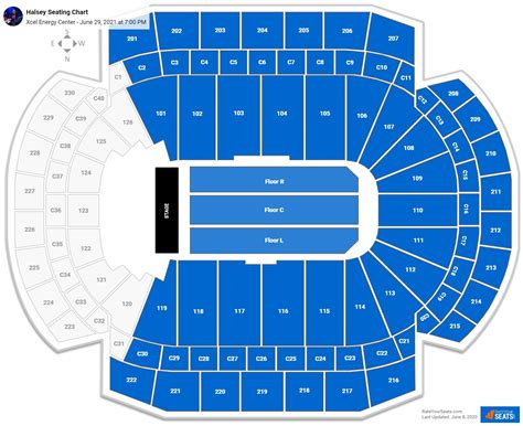 Xcel Energy Center Seating Charts For Concerts