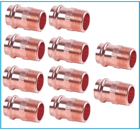 Ez Fluid Plumbing Mip X Press Lf Copper Press Male Adapter