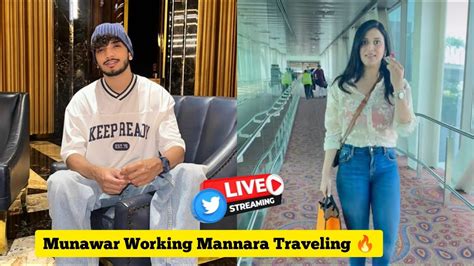 Munawar Faruqui Working Mannara Chopra Traveling Biggboss