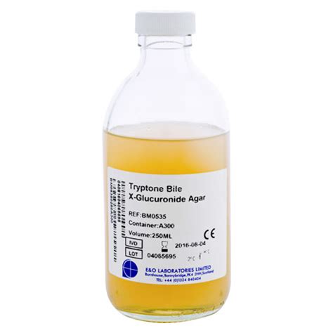 Trytone Bile X Glucuronide Tbx Agar E O Laboratories Ltd