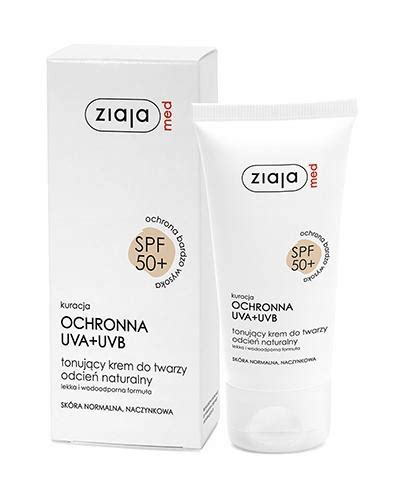 ZIAJA MED SPF50 Tonujący krem do twarzy 50 ml 13742139963 Allegro pl