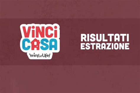 Estrazione VinciCasa Giovedì 18 Novembre 2021 i numeri di oggi ZON