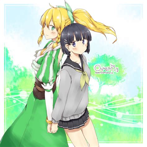 Leafa And Kirigaya Suguha Sword Art Online Drawn By Anyluckydenver