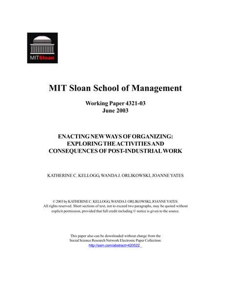 MIT Sloan School of Management