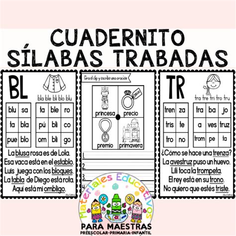 Solution Cuaderno Lectura Y Escritura De S Labas Trabadas Por