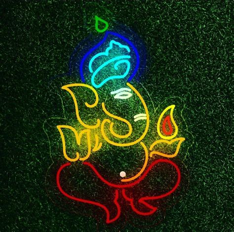 Happy Ganesh Chaturthi Lighting Background Spectrum Looped Animation ...