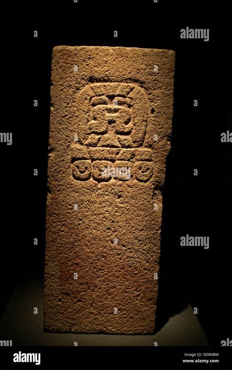 Stone Stela Zapotec Civilization National Museum Of Anthropology