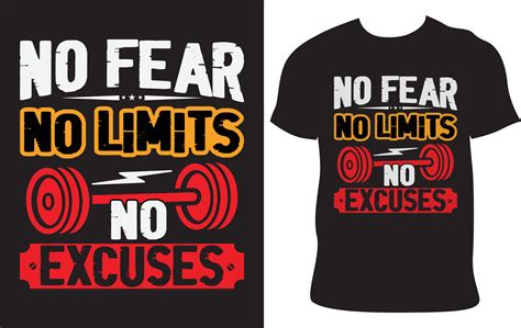 Gym T Shirt Design Vector Template Fitness Tshirt Design Gym Quotes