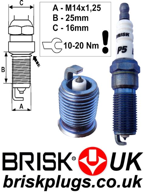 P5 Iridium Brisk Racing Spark Plugs RR15YIR – briskplugs.co.uk
