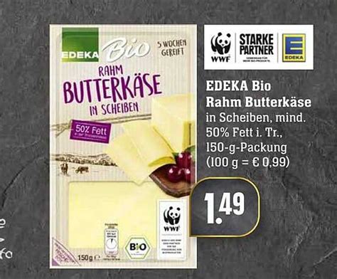 Edeka Bio Rahm Butterkäse Angebot bei EDEKA 1Prospekte de