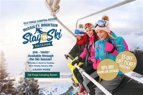 McCauley Mountain Ski & Snowboard Package - Old Forge Camping