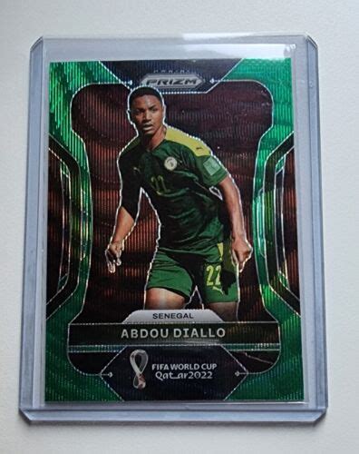 2022 Panini Prizm FIFA World Cup Qatar Soccer Green Wave Prizm Abdou