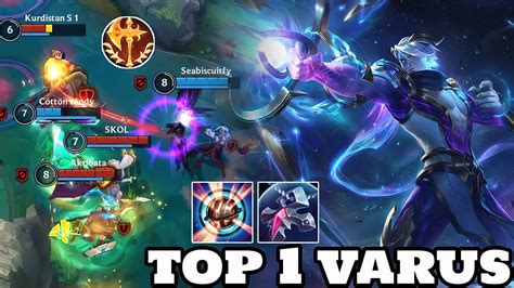 Wild Rift Varus Top 1 Varus Gameplay Rank Challenger YouTube