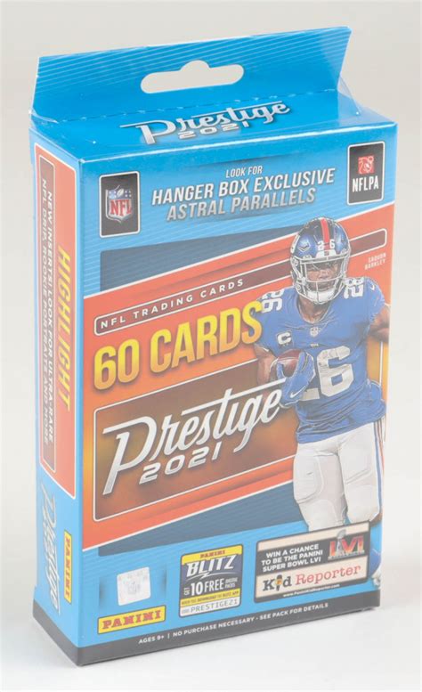 2021 Panini Prestige Football Hanger Box With 60 Cards Pristine Auction