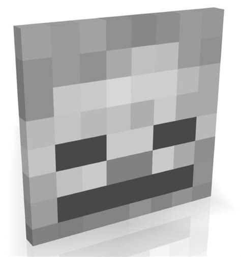 Skeleton Face In Minecraft Finer