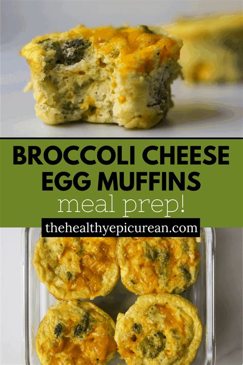 Broccoli Cheese Egg Muffins The Healthy Epicurean