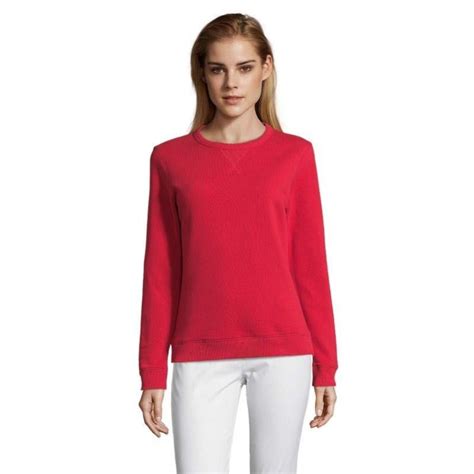 Sol S Sweat Shirt Femme Col Rond Sully Women Rouge Xl Leroy Merlin