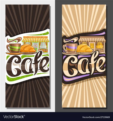 Layouts For Street Caf Royalty Free Vector Image