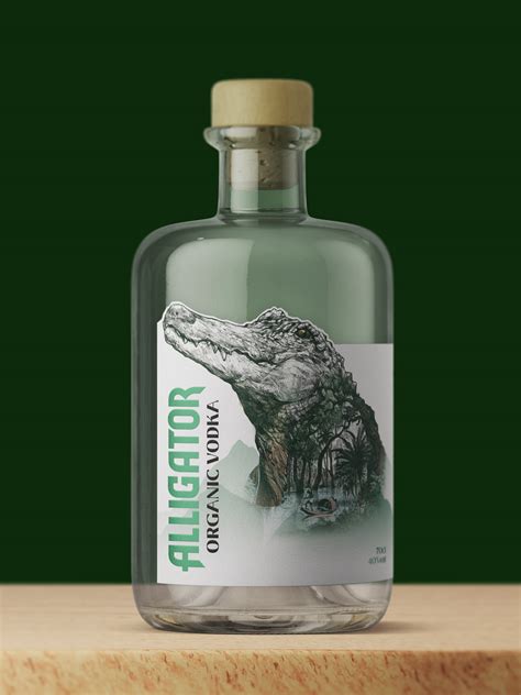Alligator Organic Vodka Label On Behance