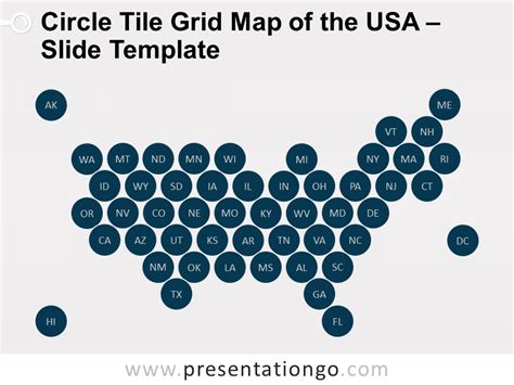 United States Map Powerpoint Template