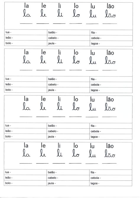 Atividade De L Ngua Portuguesa Letra Cursiva Parte Alfabetiza O Blog