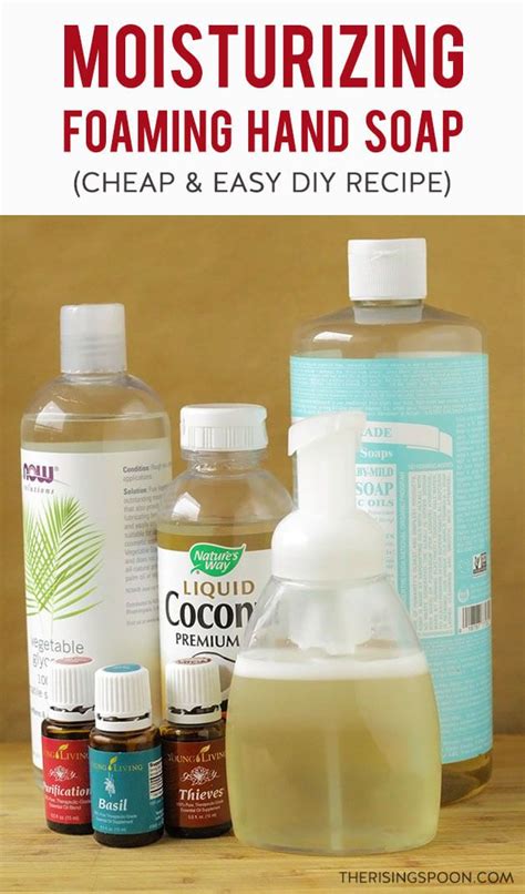 Diy Moisturizing Foaming Hand Soap Foaming Hand Soap Recipe Diy