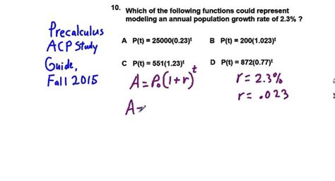 Exponential Growth Formula Calculus