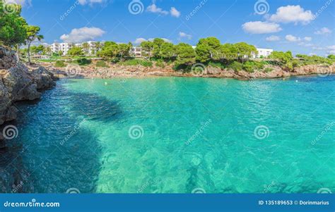 Cala Dor Beach Palma Mallorca Island Spain Stock Image Image Of