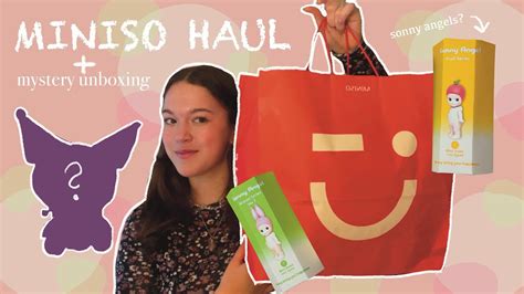 MINISO HAUL Unboxing Mystery Boxes Sanrio Shopping Haul Sonny