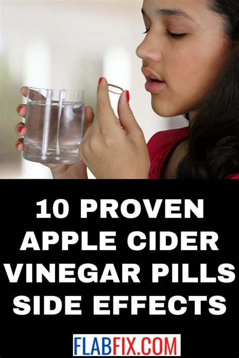 10 Proven Apple Cider Vinegar Pills Side Effects - Flab Fix