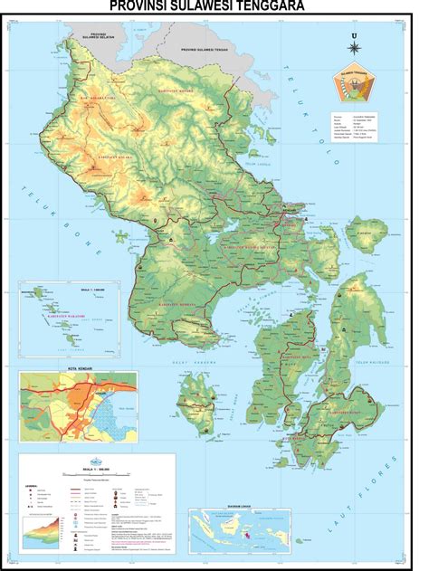 Peta Provinsi Sulawesi Tenggara (Sultra)