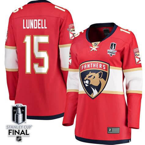 Anton Lundell 15 Florida Panthers 2024 STANLEY CUP Final Women S Home