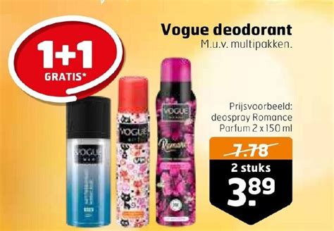 Vogue Deodorant Gratis Aanbieding Bij Trekpleister