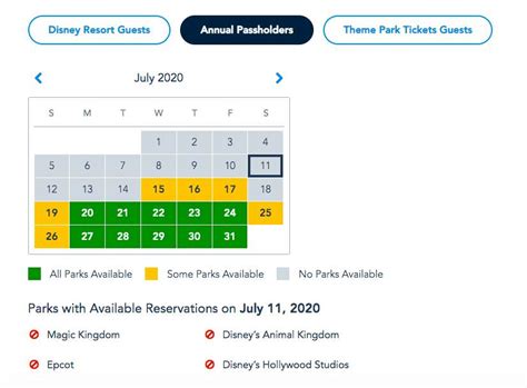 Walt Disney World S Park Pass System Now Available To Annual